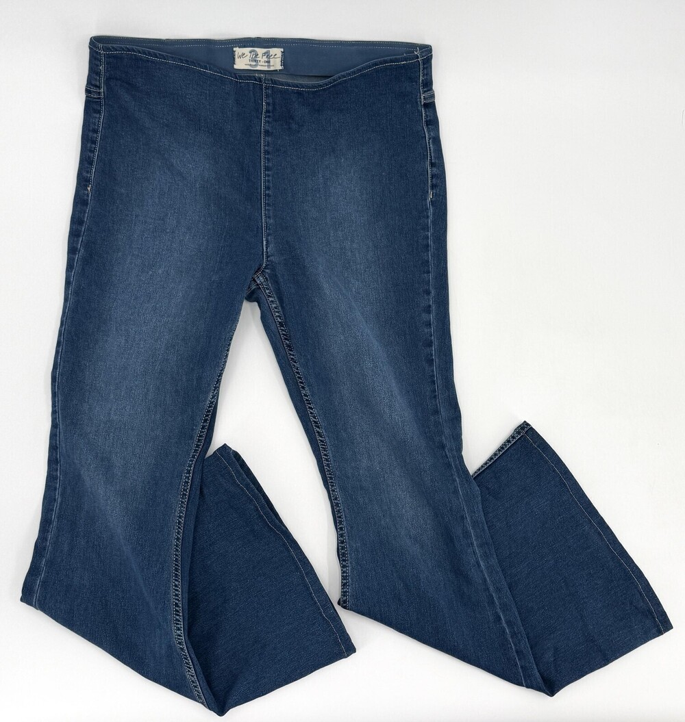 We The Free Jeans Womens 31 High Rise Stretch Flare Urban Outfitters Denim *
